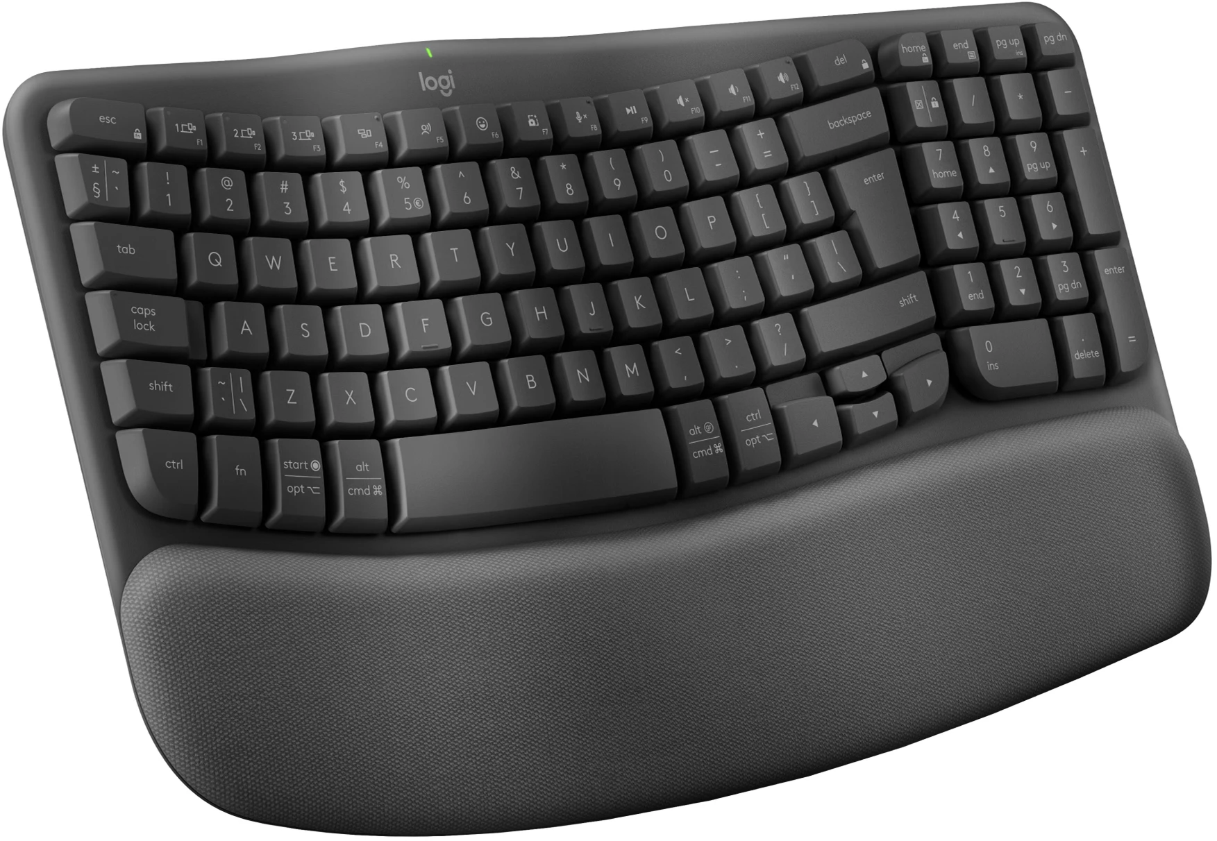 Клавіатура бездротова Logitech Wave Keys Bluetooth/Wireless Black (512590)