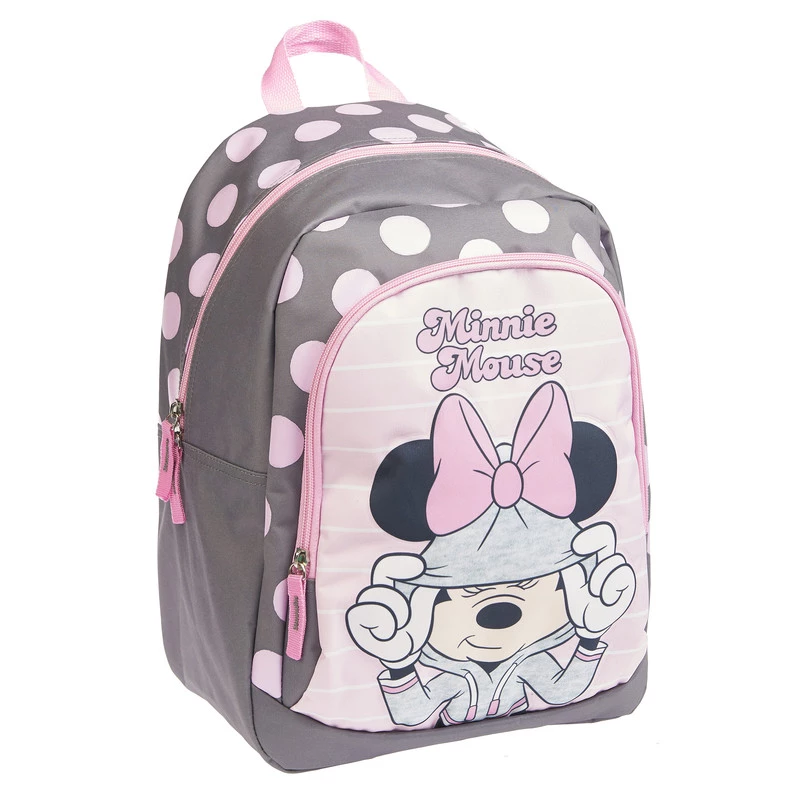 Рюкзак для дівчаток Auchan Minnie сірий на 2 відділення (3665257485689)