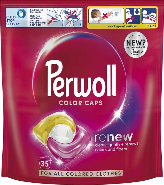Капсули Perwoll для прання кольорових речей 35 шт