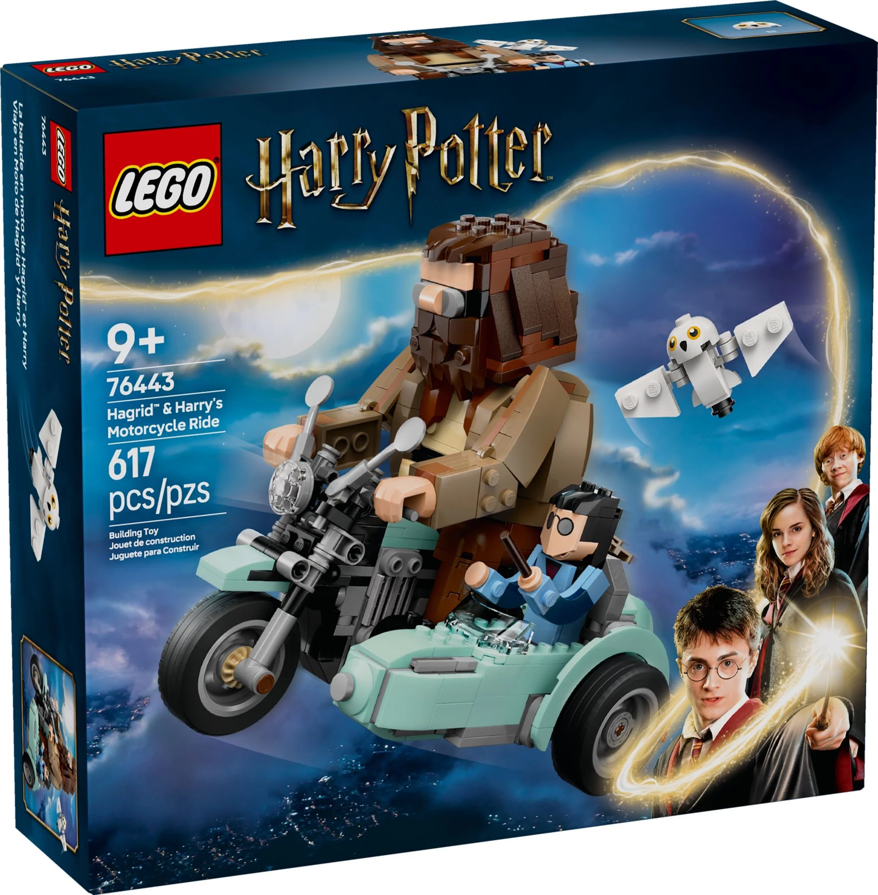 Конструктор LEGO Harry Potter Поїздка Геґріда й Гаррі на мотоциклі 617 деталей (76443)