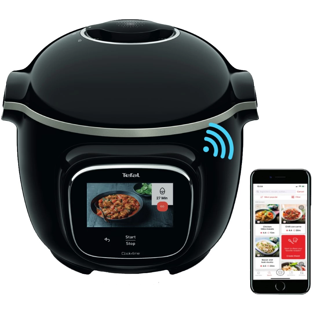 Мультиварка-скороварка Tefal Cook4me Touch CY912830 (3045387245078)