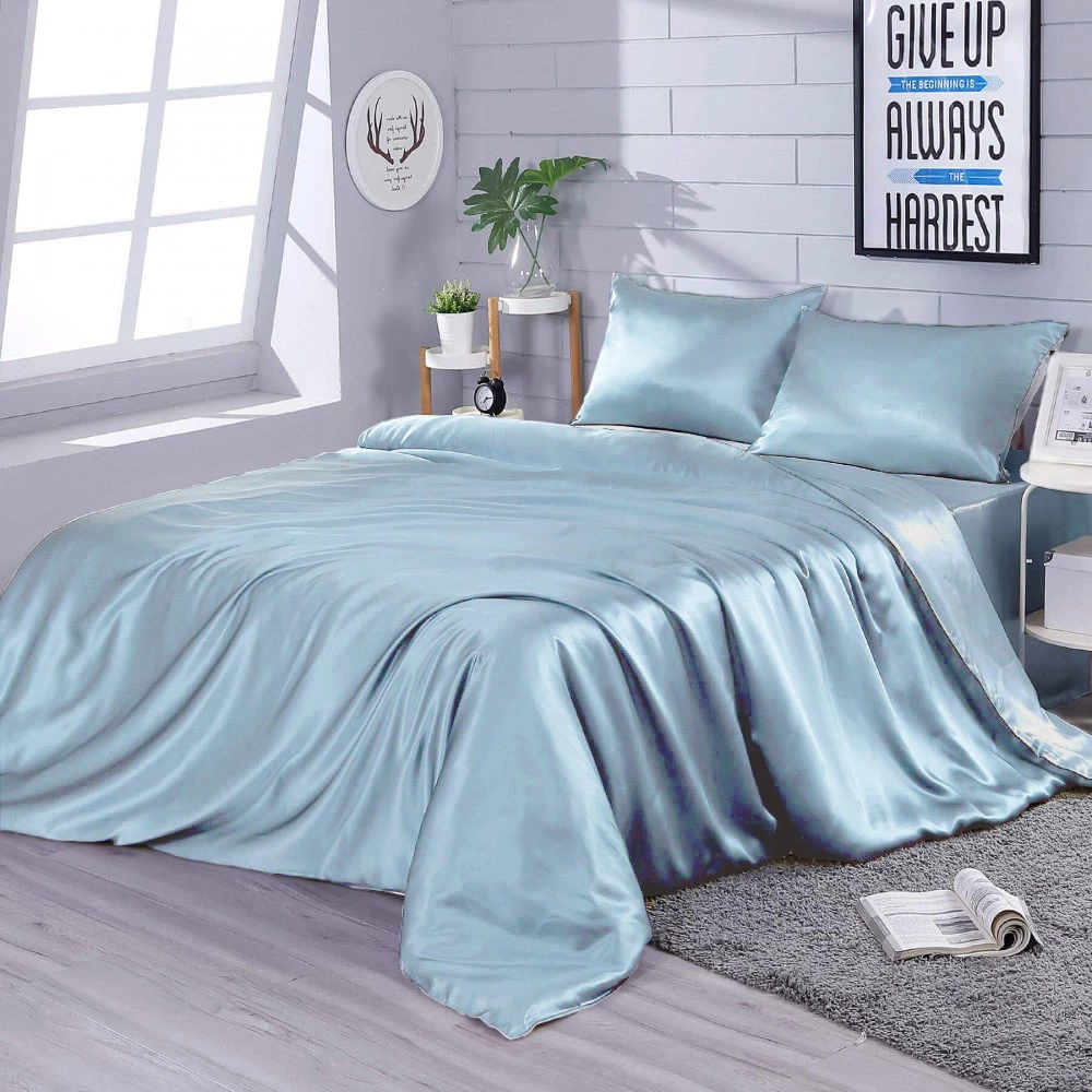 Постільна білизна Zastelli Blue, шовк (штучний), синя, сімейна, 2х145х210 см