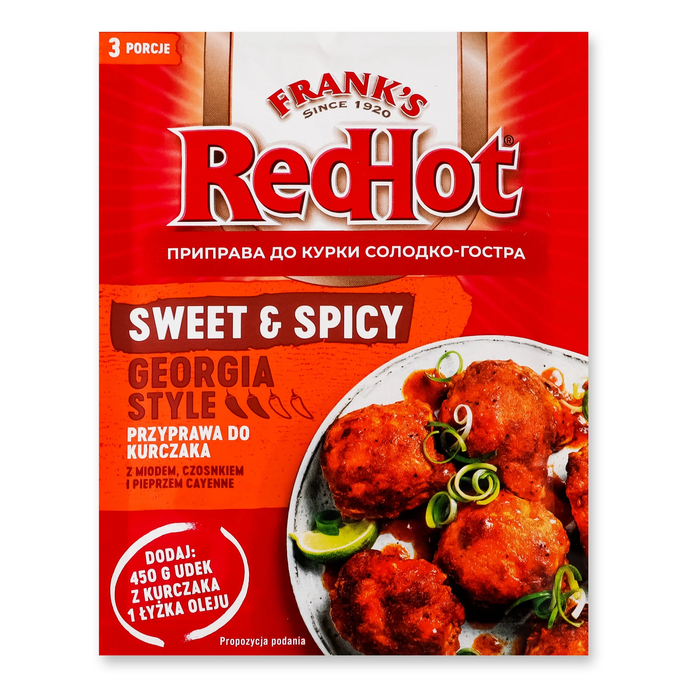 Приправа Frank's RedHot Sweet&Spicy до курки 20 г (5900084279321)