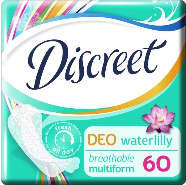 Щоденні прокладки Discreet Deo Water Lily 60 шт (8700216152983)
