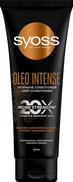 Інтенсивний кондиціонер Syoss Oleo Intense для сухого та тьмяного волосся, 250 мл