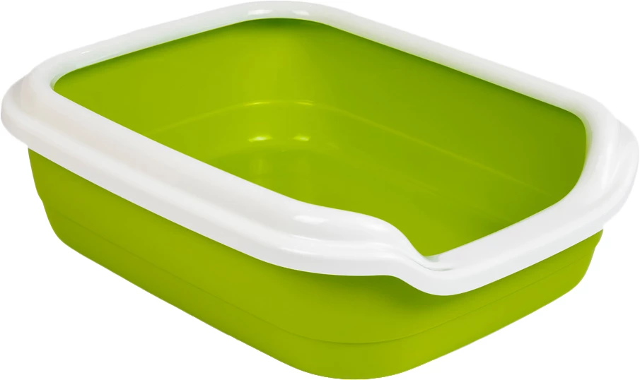 Туалет для котів Природа Comfort L Лайм 49х39х15 см (4823082417407)