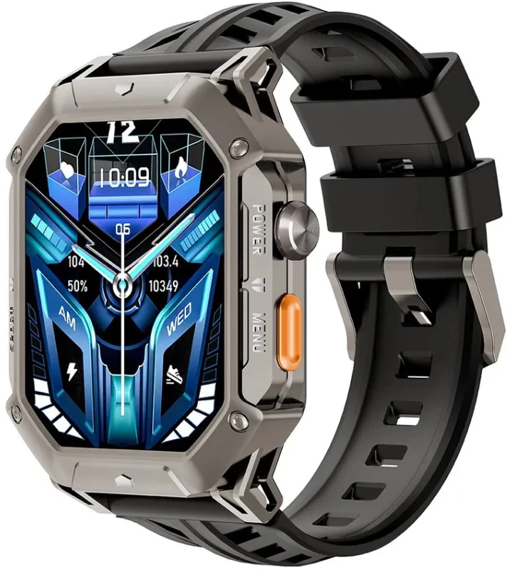 Смарт-годинник Oukitel BT80 Grey (6931940752947)