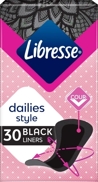 Щоденні прокладки Libresse Black 30 шт.