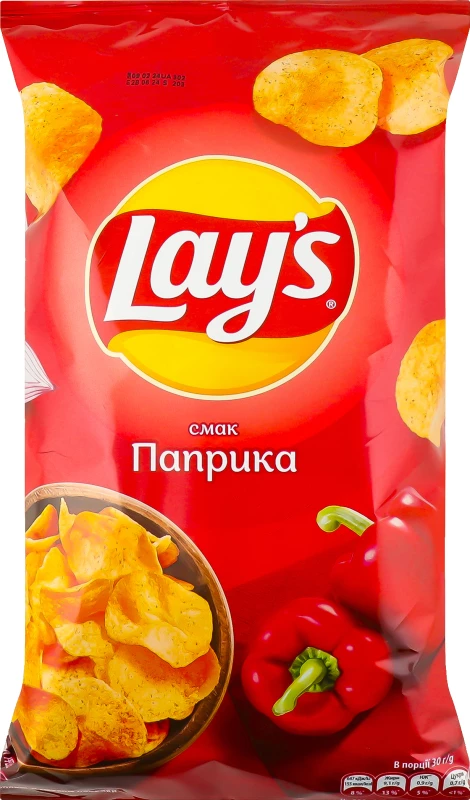 Чіпси картопляні Lay's Паприка, 120 г