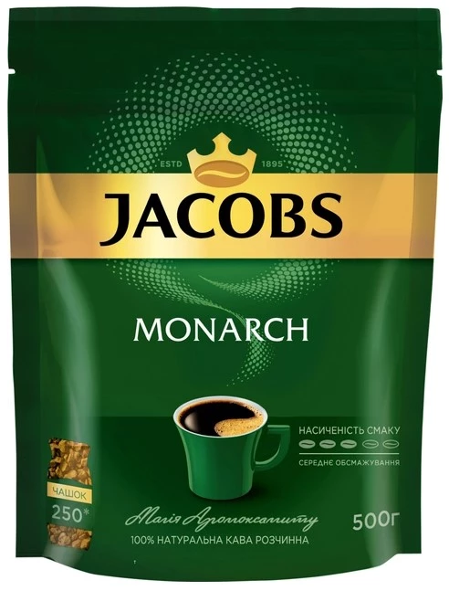 Кава Jacobs Monarch розчинна 500 г (8714599108932)