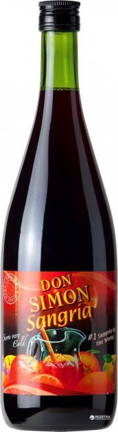 Вино ароматизоване Don Simon Sangria солодке червоне 7%, 1 л