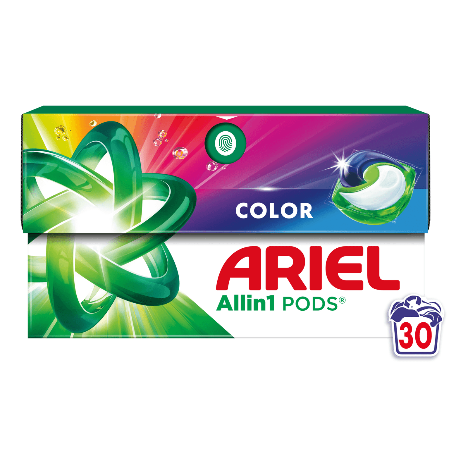 Капсули для прання Ariel Все в 1 для кольорового, 30*18,2г