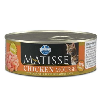 Вологий корм для котів Farmina Matisse Cat Mousse Chicken з куркою для котів 85 гр