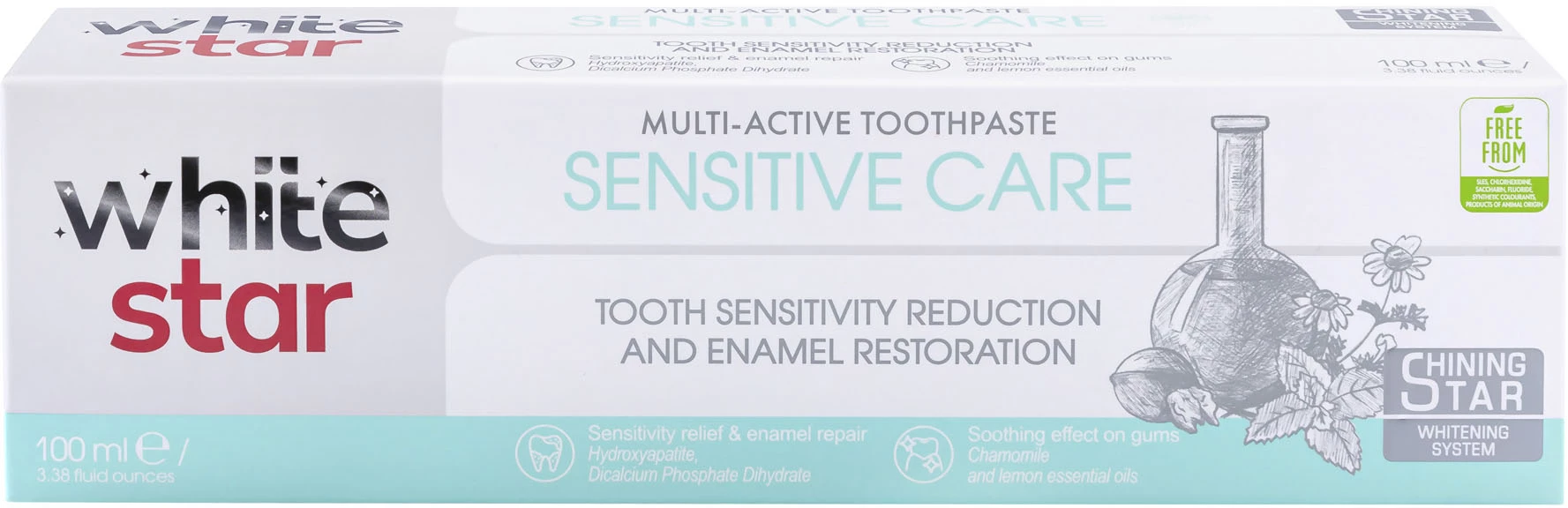 Мультиактивна зубна паста White Star Sensitive Care 100 мл (3800237400287)