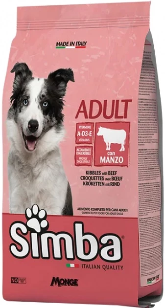 Корм сухий для дорослих собак усіх порід Simba Dog з яловичиною 20 кг (8009470009867)